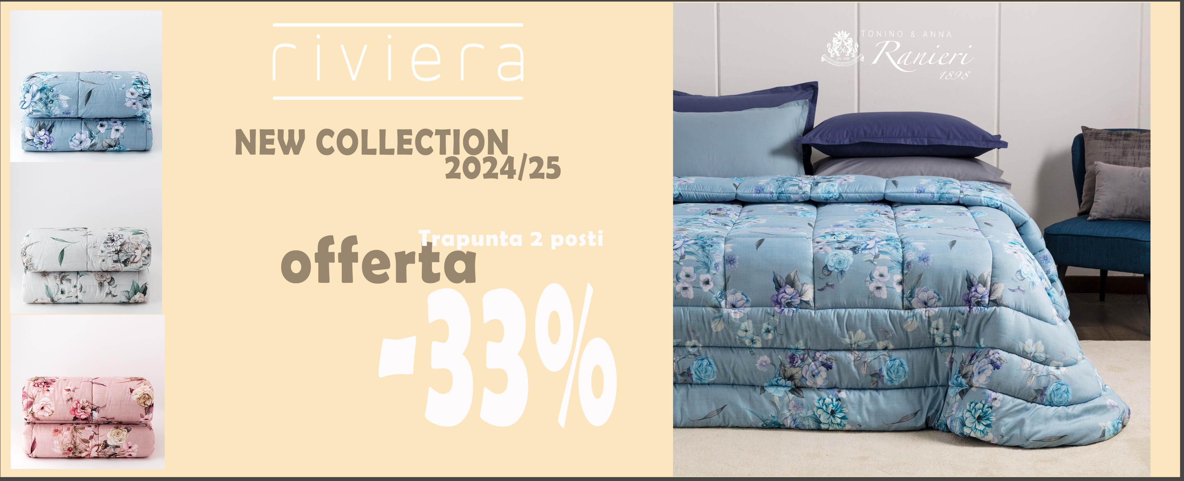 Trapunta Romantic sconto 33%